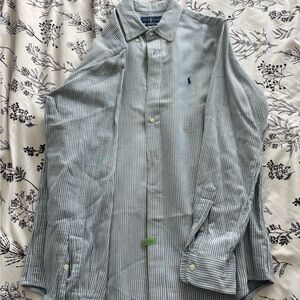 Men’s Large Ralph Lauren Classic Fit Indigo Long Sleeve